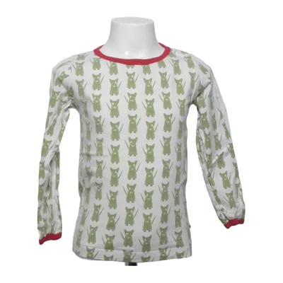 T-shirt à manches longues (Blanc, Vert, Rouge) de Loud + Proud Coton biologique