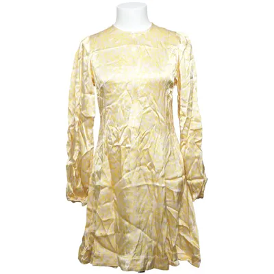 Kjole (Gul, Hvid) fra Ganni Viscose