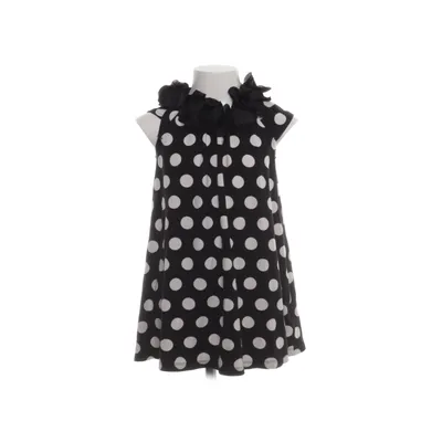 Dress (Black, White) from Kids by Lindex Polyester, Viscose, Elastane