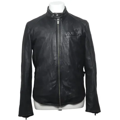 Leren jack (Zwart) van Massimo Dutti