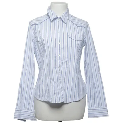 Skjorta (Blå, Vit) från Abercrombie & Fitch Bomull, Elastan