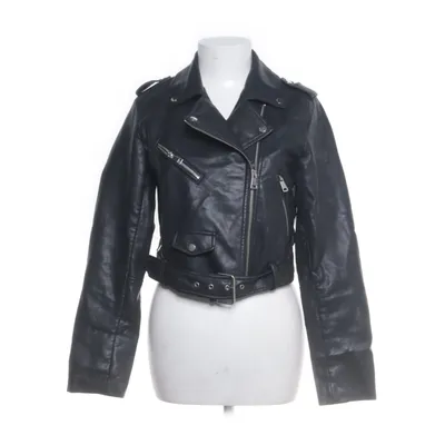 Bikerjakke (Sort) fra Stradivarius Bomuld, Polyester, Viscose