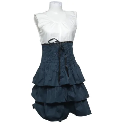 Klänning (Blå, Vit) från Kling Akryl, Bomull