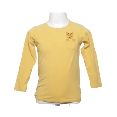 T-shirt à manches longues (Jaune) de Lindex Coton, Élasthane