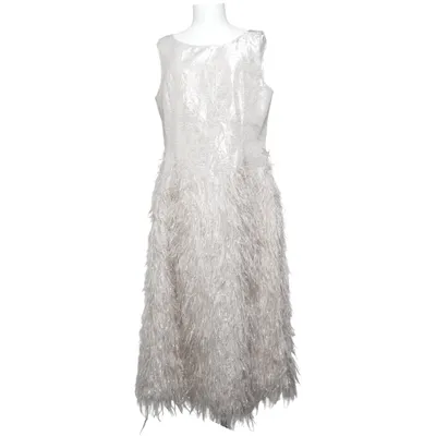 Aftonklänning (Vit, Silverfärgad) från Swing Metallfiber, Polyester