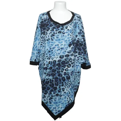 Poncho (Blue, Black) from Kanok Elastane, Viscose