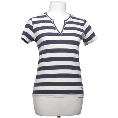 T-shirt (Blå, Hvid) fra Key West Bomuld, Elastan