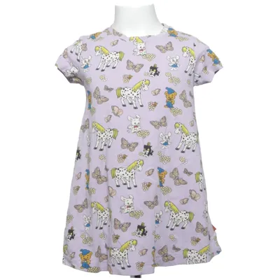 Robe (Violet, Multicolore) de Bamse by Lindex Coton, Élasthane