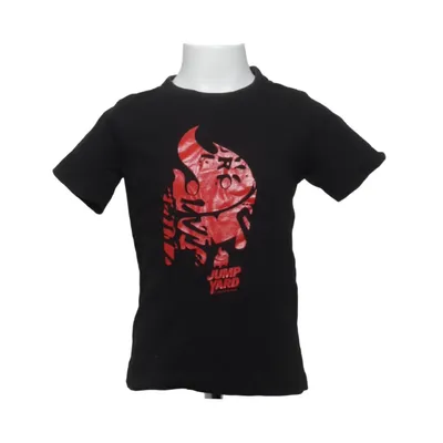T-shirt (Zwart, Rood) van James Harvest Katoen
