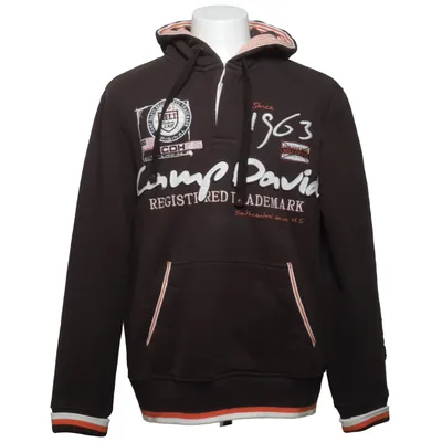 Hoodie (Brown) from Camp David Cotton, Polyester