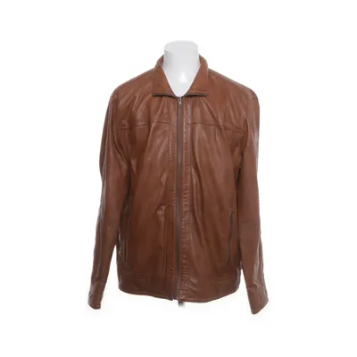 Läderjacka (Brun) från Molltan Bomull, Polyester, Skinn