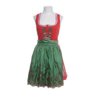 Dirndl (Red, Green) from Lekra Polyester