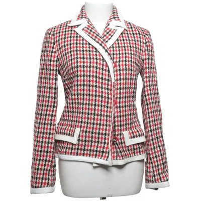 Kavaj (Röd, Svart, Vit) från Dolce & Gabbana Bomull, Skinn, Polyamid, Polyester, Viskos, Ull