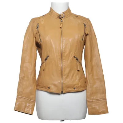 Leren jack (Bruin) van Gipsy Katoen, Leer, Polyester