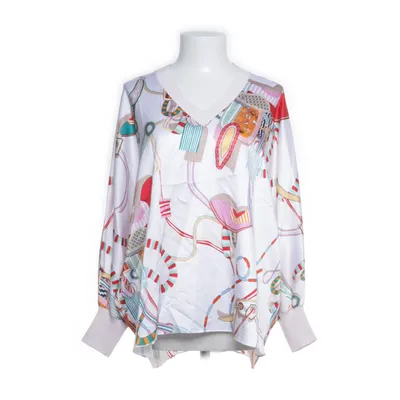 Blouse (White, Multicolored) from Herzen´s Angelegenheit Elastane, Cashmere, Silk, Wool