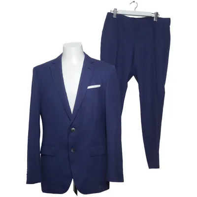 Pak (Blauw) van Hugo Boss Cupro, Viscose, Wol