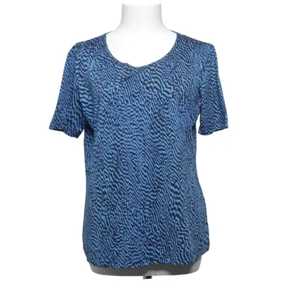 T-shirt (Blå, Sort) fra Vamlingbolaget Bomuld, Viscose