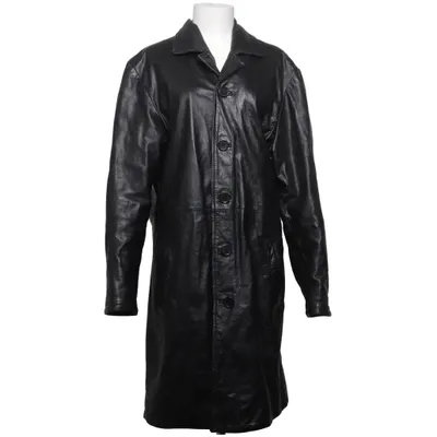 Leather coat (Black) from MDK Leather, Polyester