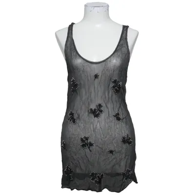 Tank Top (Gray) from Zara Metallic fiber, Polyester