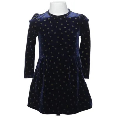 Jurk (Blauw, Goud) van Hema Elastaan, Polyester
