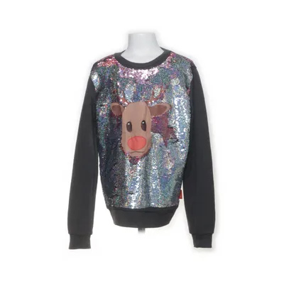 Julesweater (Grå, Flerfarvet) fra Emoji Bomuld, Polyester