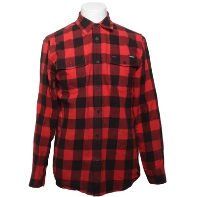 Flannel shirt (Red, Black) from DePalma Workwear Cotton