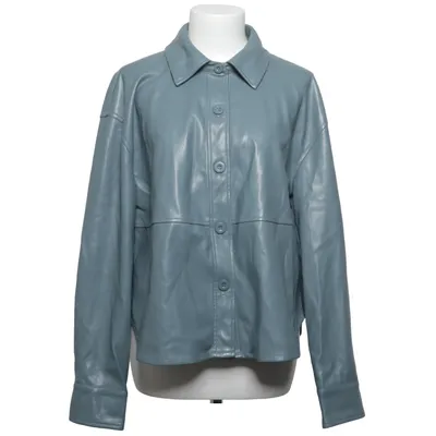 Skjortejakke (Blå) fra 7 for All Mankind Polyester, Polyurethan
