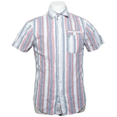 Short sleeve shirt (Blue, White, Red) from Penguin Cotton, Linen