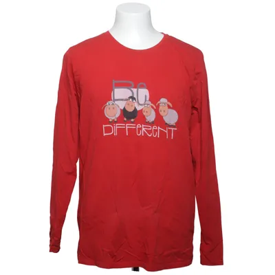 Langærmet t-shirt (Rød) fra Spreadshirt Bomuld