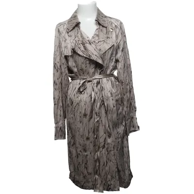Trenchcoat (Beige, Brun) fra Escada Cupro, Silke