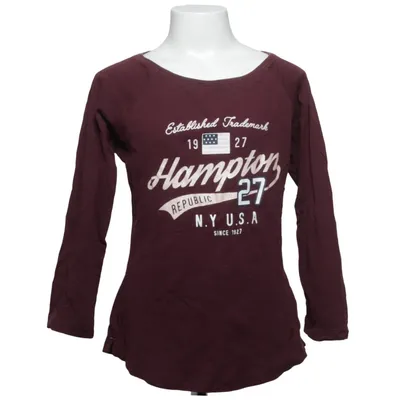 Lange mouwen shirt (Rood) van Hampton Republic Katoen