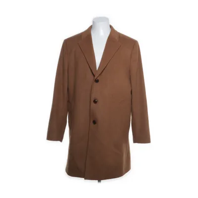 Frakke (Brun) fra Dressmann Polyester, Uld