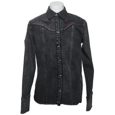 Jeansskjorte (Grå) fra Diesel Black Gold Bomuld, Elastan, Polyester