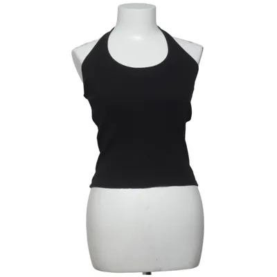 Halter neck top (Black) from Monki Cotton, Elastane