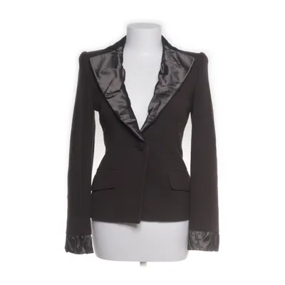 Blazer (Grå) fra Emporio Armani Cupro, Polyester, Polyurethan, Uld