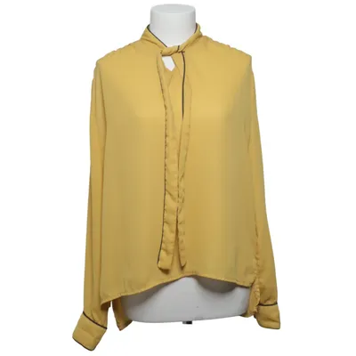 Sløjfebluse (Gul, Sort) fra Abollria Polyester