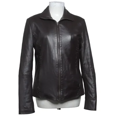 Veste en cuir (Marron) de Josefina of Sweden Cuir, Polyester