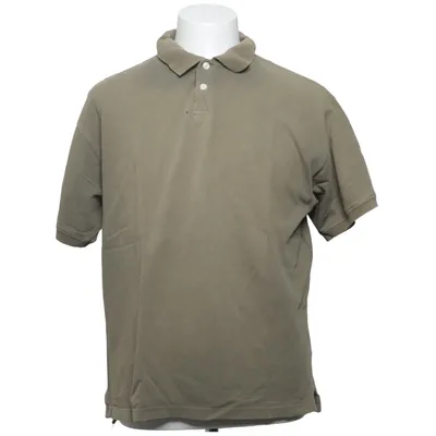 Polo (Creem Active, pikétröja, polo shirt, piké, herrpiké, dam piké, unisex, storlek S, khaki, grågrön, olivgrön, kortärmad tröja, vardagströja, second hand, casual, basic, golfstil, preppy, arbetskläder, sommartröja, vintagekänsla, användbar baströja. Säljtips:) de Creem Active Coton