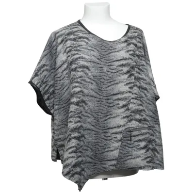 Pull-over (Gris, Noir) de Qneel Acrylique, Polyester, Laine