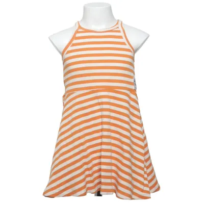 Klänning (Orange, Vit) från Mini Rodini Bomull, Elastan