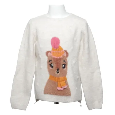 Julesweater (Beige, Flerfarvet) fra H&M Kids Akryl, Elastan, Polyamid, Polyester, Uld