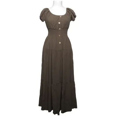 Maxi jurk (Groen) van Leana Mode Elastaan, Viscose