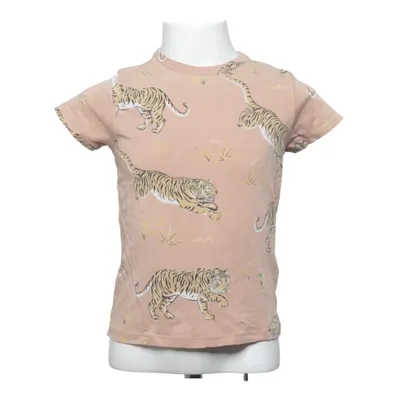 T-shirt (Beige, Flerfarvet) fra The Striped Cat Elastan, Økologisk bomuld
