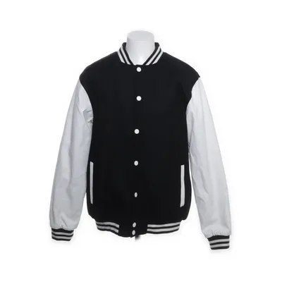 Collegejacka (Svart, Vit) från Urban Classics Polyester, Polyuretan, Ull, Viskos