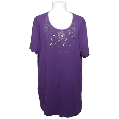 T-shirt (Purple) from Ulla Popken Elastane, Viscose