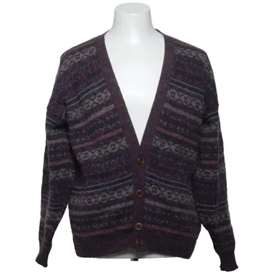Cardigan (Violet, Multicolore) de Hagenfeldt Acrylique, Laine d'alpaga