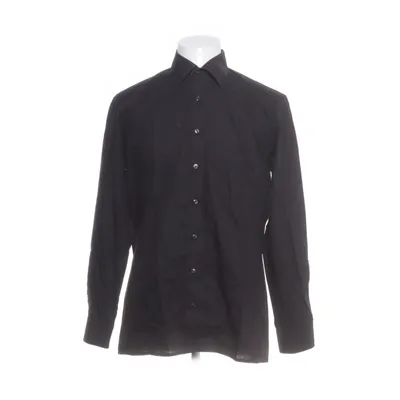 Shirt (Zwart) van Olymp Katoen