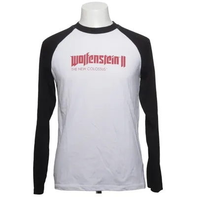 Baseball T-shirt (White, Black) from Bethesda Cotton