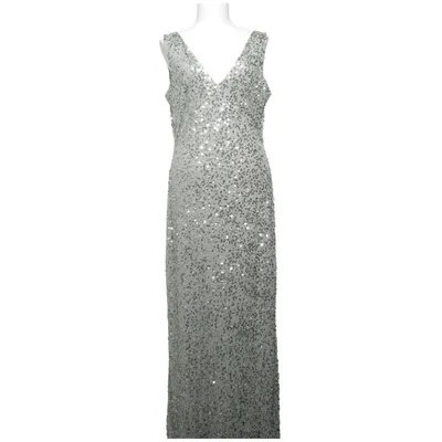 Evening gown (Green, Silver) from Beauut Polyester