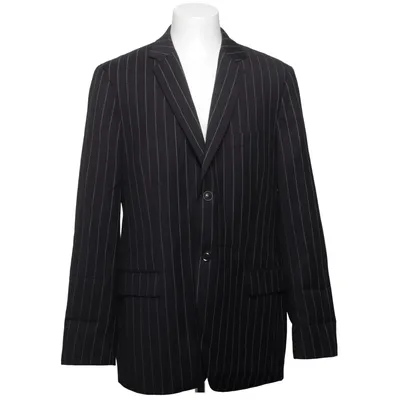 Blazer (Black) from Bertoni Polyester, Wool
